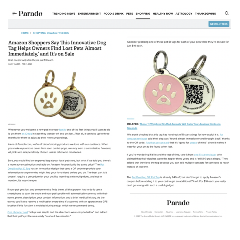 As featured in Parade